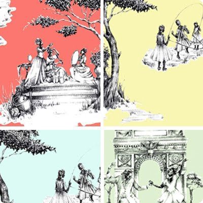 Šeilos Bridžes 'Harlem Toile de Jouy' tapetai 