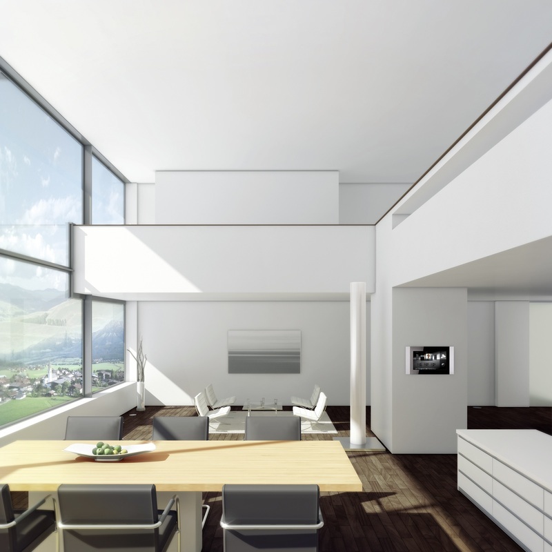 Interjerų nereikia perkrauti daugybe skirtingų valdiklių ar jungiklių