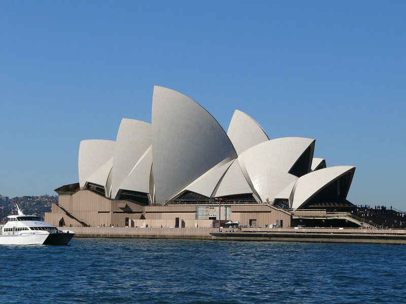 Sydney Operos teatro dienos vaizdas