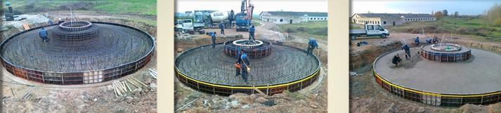 250 kW vėjo jėgainės pamato įrengimo statybos darbai  (Anykščių raj.)