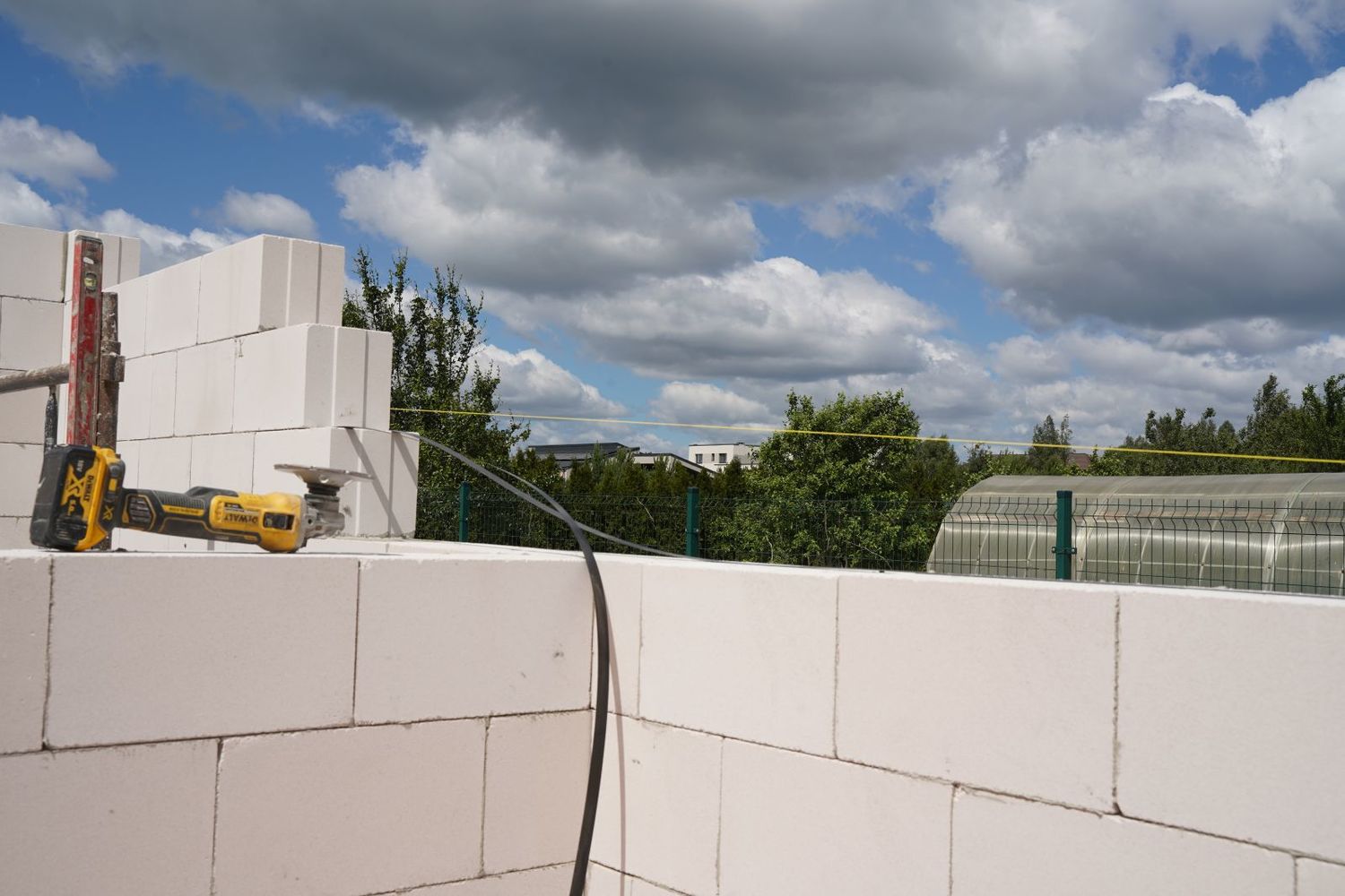 silikatinių blokelių pjaustymas