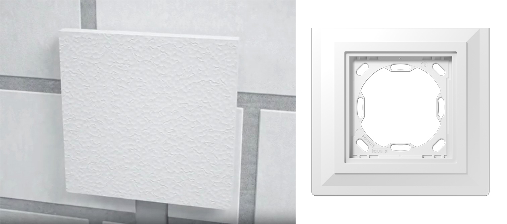 jungiklių sienoje montavimas