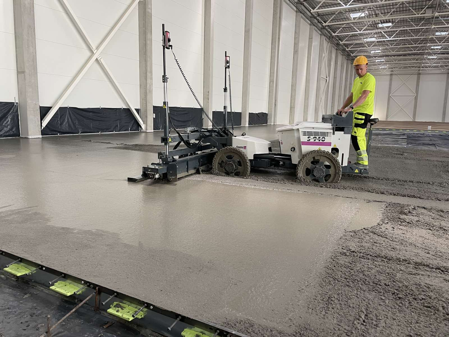 Pramoninių grindų betonavimas