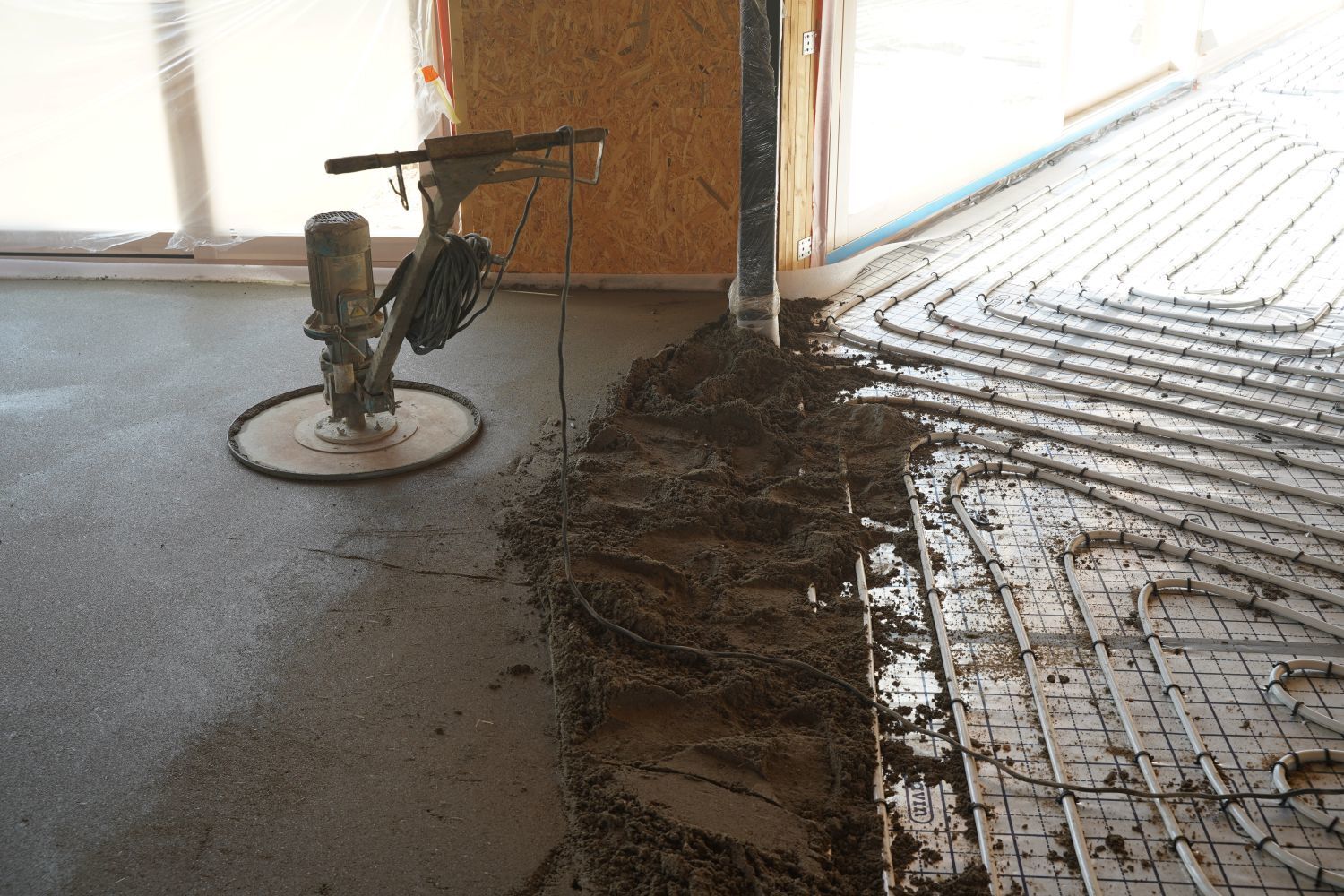 Vinilinės dangos klojimas ant šildomų grindų