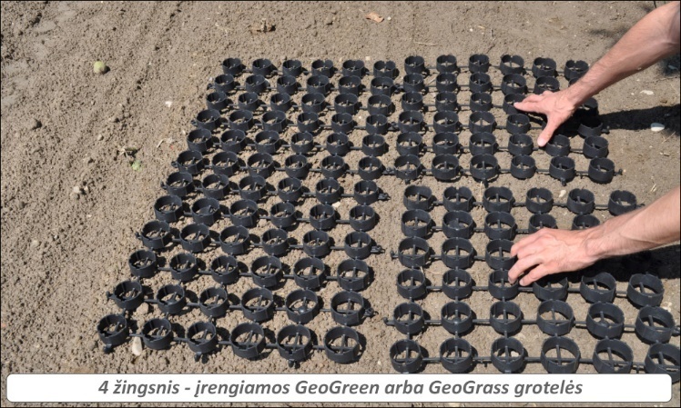 Įrengiamos geogreen grotelės