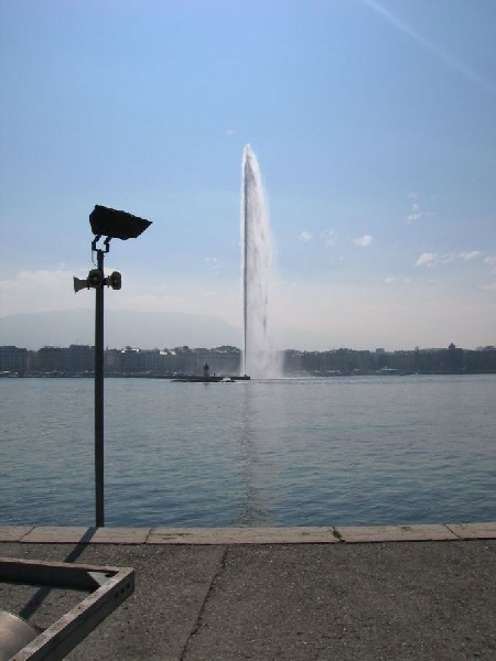 Ženevos fontanas Ženevoje, Šveicarija