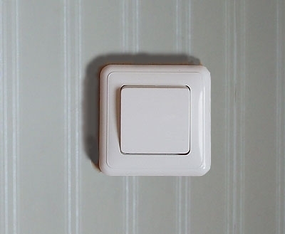 Sumontuotas jungiklis. Autoriaus nuotr. Sumontuotas jungiklis. Autoriaus nuotr.