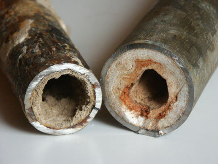 Apkalkėjęs vamzdis