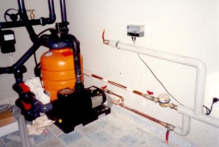 Vandens minkštinimas baseinams