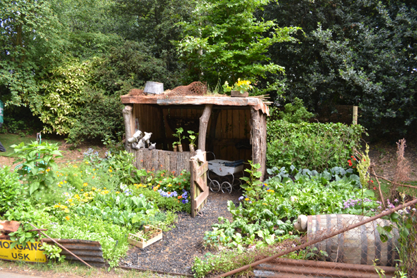 A Child's Garden in Wales, Ysgol Bryn Castell and Heronsbridge School Horticulture Students with Anthea Guthrie, Silver Flora Medal